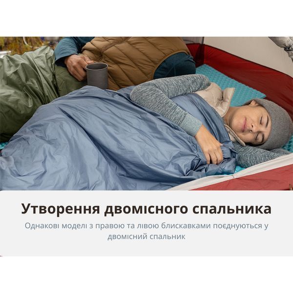 Спальный мешок Naturehike LW180 Mini NH21MSD04, левый, XL, темно-зеленый 6975641884361 фото