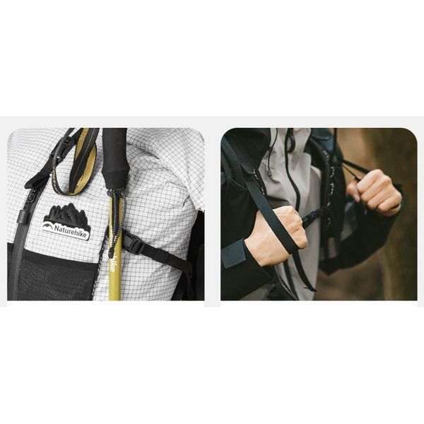 Рюкзак туристичний Naturehike Helium CNK2300016, 30+5 л, білий 6976507663311 фото