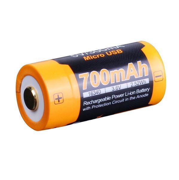 Аккумулятор 16340 Fenix ​​700 UP mAh Li-ion micro usb зарядка ARB-L16-700UP фото