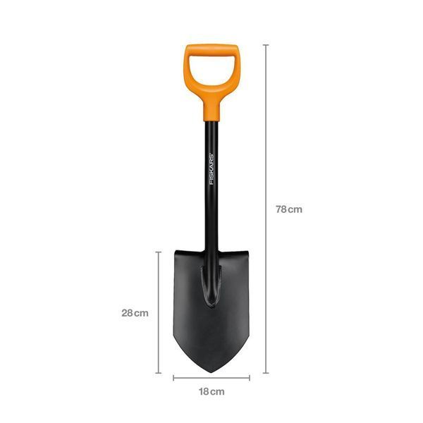 Лопата короткая Solid Fiskars 131417 (1014809) (1066715) 1066715 фото