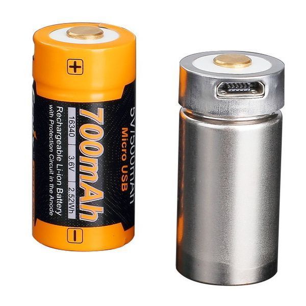 Аккумулятор 16340 Fenix ​​700 UP mAh Li-ion micro usb зарядка ARB-L16-700UP фото
