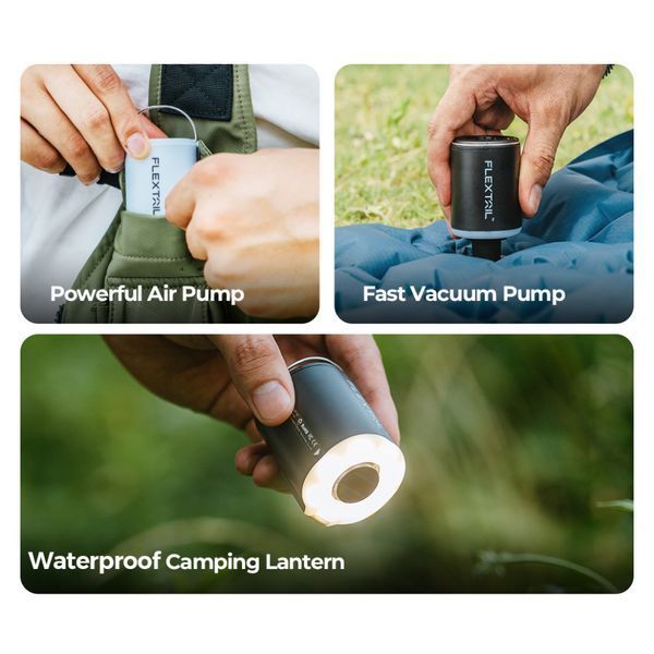 Насос-ліхтар кемпінговий Flextail Tiny Pump 2X, білий TY2X1600-WT-i фото