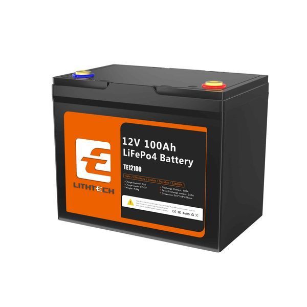 Батарея Lithtech LiFePo4 TE12100B 12.8V 100Ah бат.18 фото