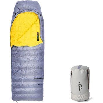 Спальник з натуральним пухом Naturehike CW700 CNK2450WS048, p-р M, жовто-сірий 6927595788127 фото