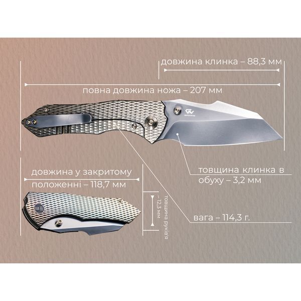 Ніж складаний Weknife High-Fin XL WE24010-3 WE24010-3 фото