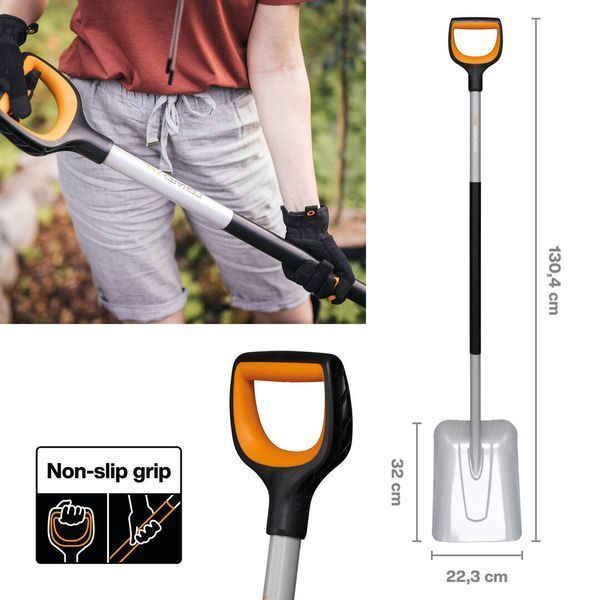Лопата совковая Fiskars Xact (1066731) 1066731 фото