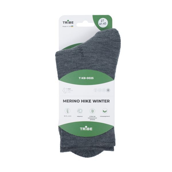Носки Tribe Merino Hike Winter T-KB-0025-blue, 41-43 T-KB-0025-blue-41-43 фото