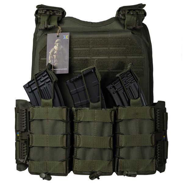Плитоноска Ares gen.2. 3 підсумки АК. Олива 1563 фото