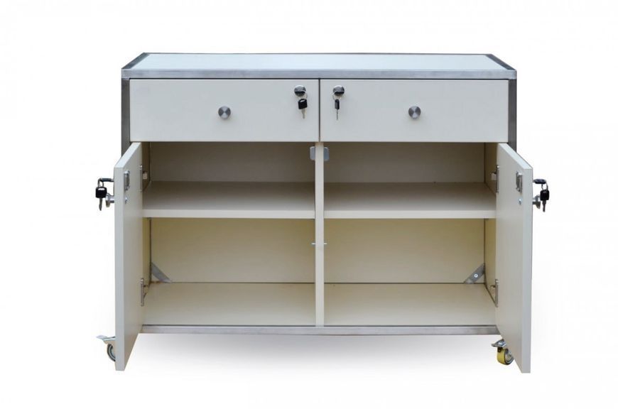 Тумба медицинская мобильная C.box CMM-2DD-1-NATA ALU BM0136 фото