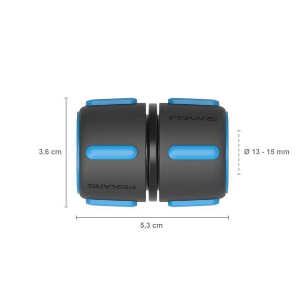 Муфта ремонтна Fiskars для шлангу 13-15 мм (1/2"-5/8") (1027064) 1027064 фото