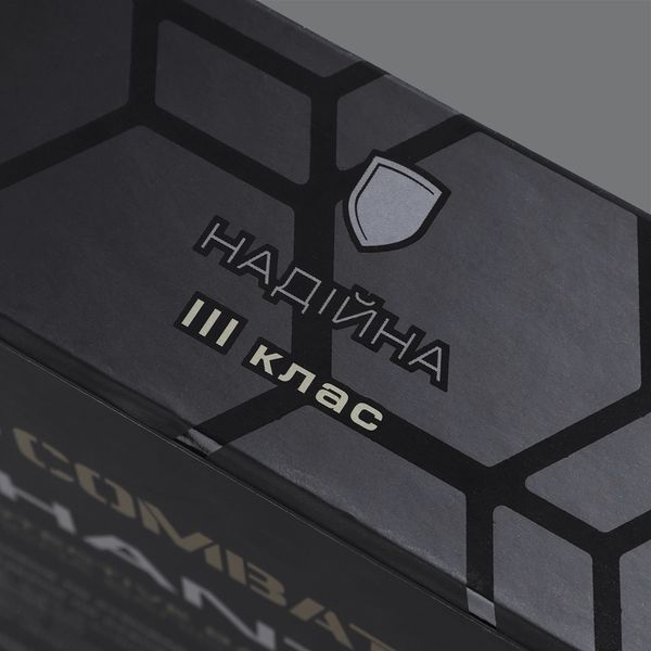 Поліетиленова бронеплита Combatant 3-го класу Ultra-lightweight. Вага 1,05 кг. Розмір 25 на 30 см. Чорна (00000003356) 4896 фото