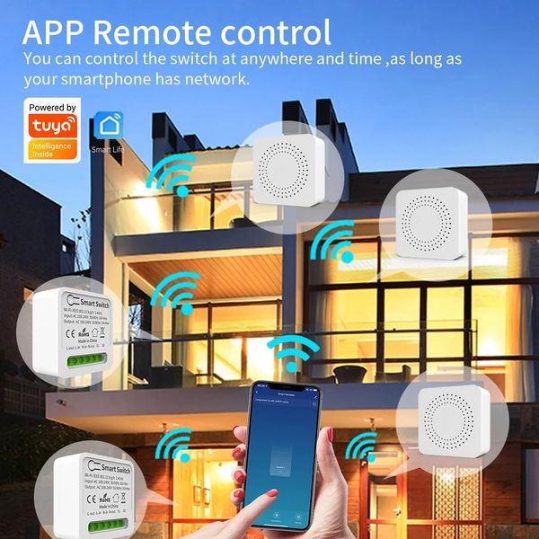 Беспроводной умный Wi-Fi переключатель реле AUBESS 16 А Smart Switch фото