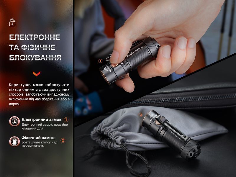 Фонарь ручной Fenix ​​E18R V2.0 E18RV20 фото