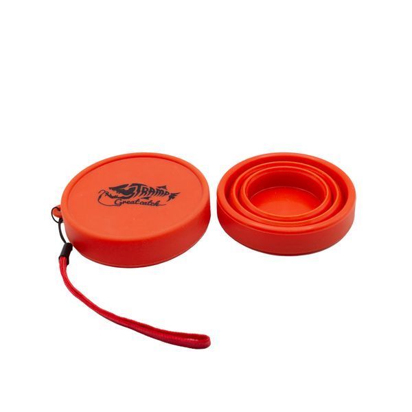 Стакан складной TRAMP силиконовый с крышкой 180мл UTRC-083, Оранжевый UTRC-083-orange фото