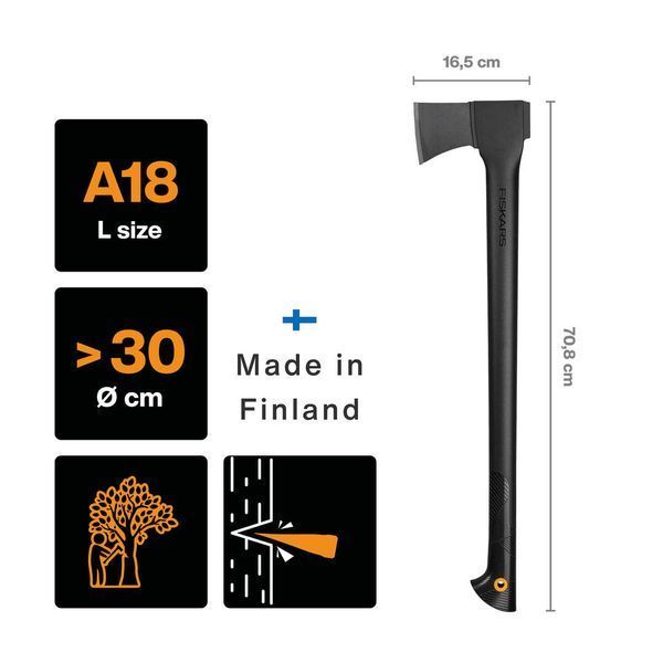Сокира Fiskars Solid A18 (1052045) 1052045 фото