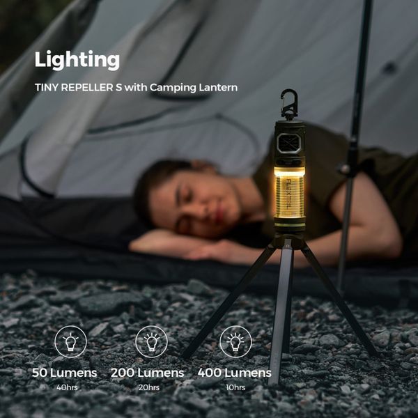 Фумігатор-ліхтар кемпінговий Flextail Tiny Repel S, зелений TRS4800-GN-i фото