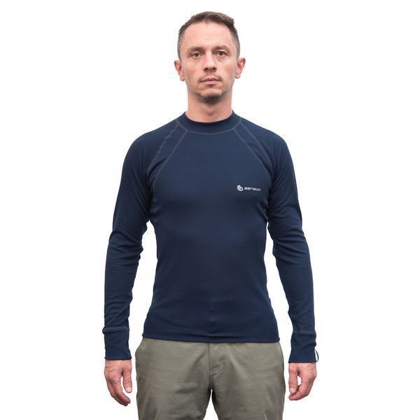 Термофутболка мужская Sensor Double Face LS deep blue 23200059, SM11DF-deepblue-L SM11DF-deepblue-L фото