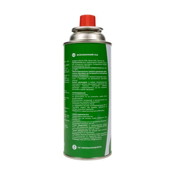 Картридж газовий Tribe цанговий 220 г T-HF-0006 T-HF-0006 фото