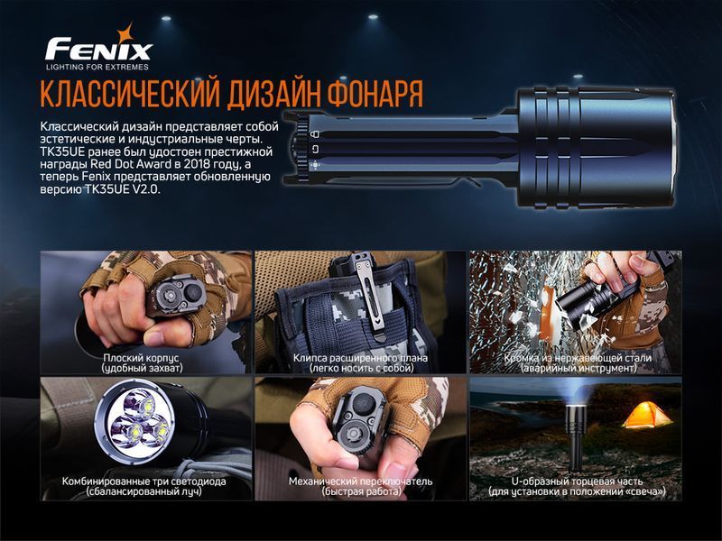 Фонарь ручной Fenix ​​TK35UE V2.0 TK35UEV20 фото