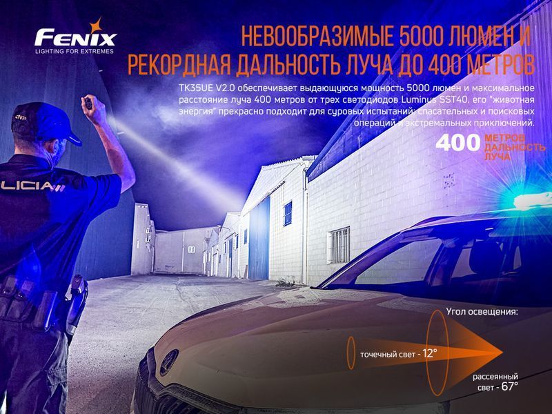 Фонарь ручной Fenix ​​TK35UE V2.0 TK35UEV20 фото