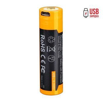 Акумулятор 18650 Fenix (3500 mAh) micro usb зарядка ARB-L18-3500U фото