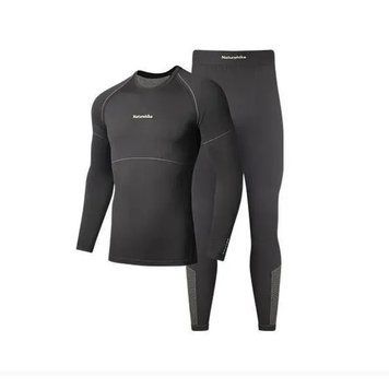 Комплект термобілизни чоловічої Naturehike CYY2342GC010, демісезон, розмір XL, графіт 6976507665834 фото