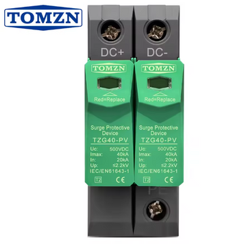 Пристрій захисту від перенапруги DC TOMZN TZG40-PV 2Р 500V авт.127 фото