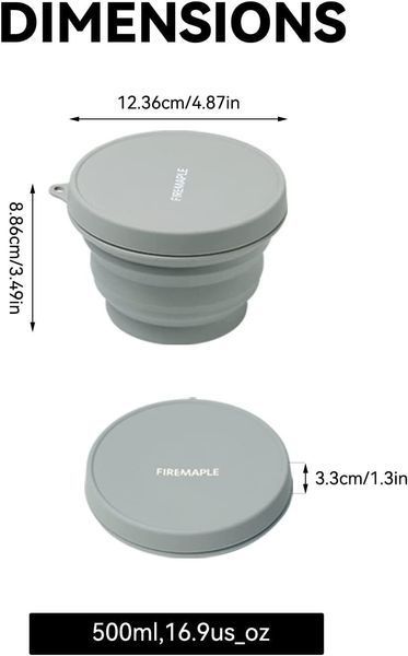 FM Силиконовая складная миска 0,5л SM500 фото