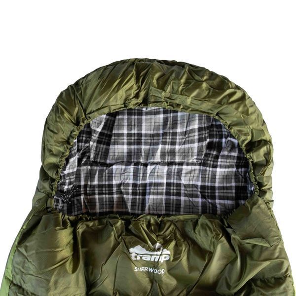 Спальний мішок Tramp Sherwood Regular ковдра лівий dark-olive/grey 220/80 UTRS-054R UTRS-054R-L фото