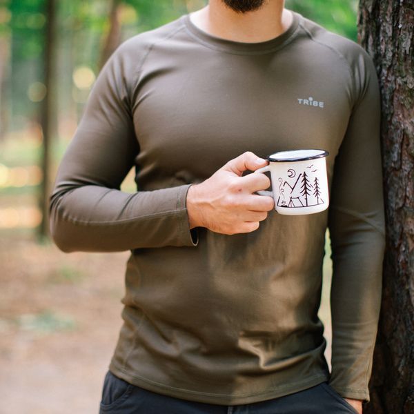 Футболка Tribe Coolpass LS T-KI-0007-olive, 2XL T-KI-0007-olive-2XL фото