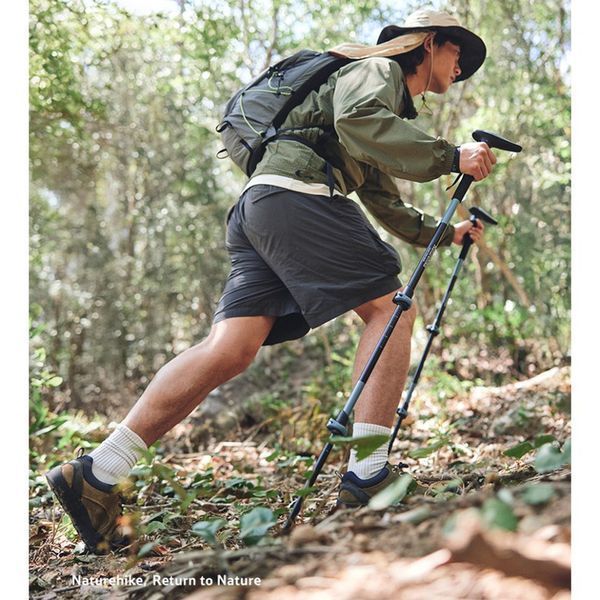 Трекінгова палиця Naturehike CNK2550DS012, 61-125 см, синя 6977465869241 фото