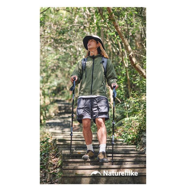 Трекінгова палиця Naturehike CNK2550DS012, 61-125 см, синя 6977465869241 фото
