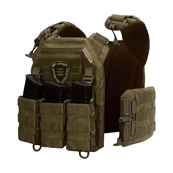 Плитоноска Warmor gen.3 Pro Олива. Система швидкого зняття. 3 підсумки 1572 фото
