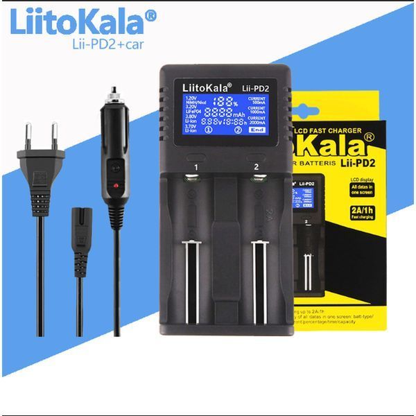 Зарядний пристрій Liitokala Lii-PD2+car EU charger Lii-PD2+car фото
