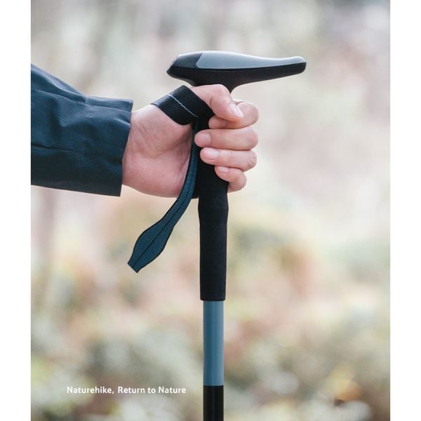 Трекінгова палиця Naturehike CNK2550DS012, 61-125 см, синя 6977465869241 фото