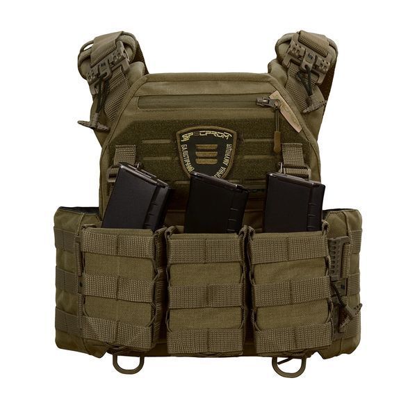 Плитоноска Warmor gen.3 Pro Олива. Система швидкого зняття. 3 підсумки 1572 фото