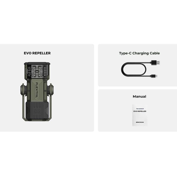 Фумігатор-ліхтар-powerbank кемпінговий Flextail Evo Repel, зелений ER4800-GN-i фото