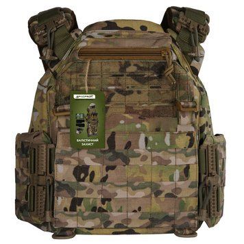 Плитоноска жіноча Warmor gen.3 FL SPECPROM (for Ladies). Без підсумків. Зі швидким боковим та верхнім скиданням (без плит). Мультикам. 4370 фото
