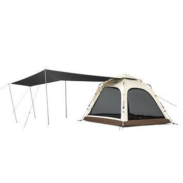Намет тримісний автоматичний із тентом Naturehike Ango CNK2550WS010, S, коричневий 6927595785560 фото