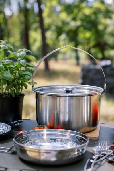 Котелок Tribe Family Pot 3,5 л стальной T-FH-0005-metal T-FH-0005-metal фото