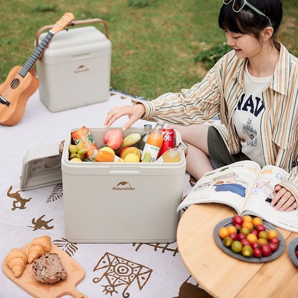 Туристический холодильник Naturehike CNK2300BS011, 13 л, бежевый 6976023925672 фото