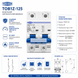 Автоматический выключатель DC TOMZN TOB1Z-125  MCB 2P 100A 600V авт.132 фото 6