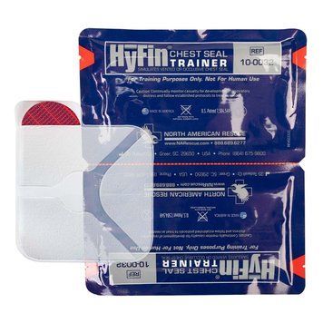 Тренувальні оклюзійні наліпки HyFin Vent Chest Seal Twin Pack подвійна упаковка арт.818 фото