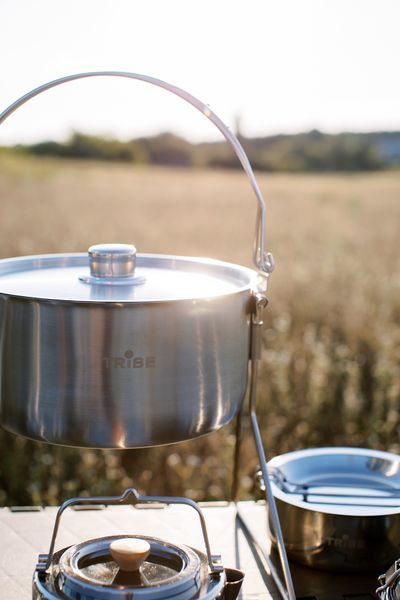 Котелок Tribe Fire Pot 5,4 л стальной T-FH-0006-metal T-FH-0006-metal фото