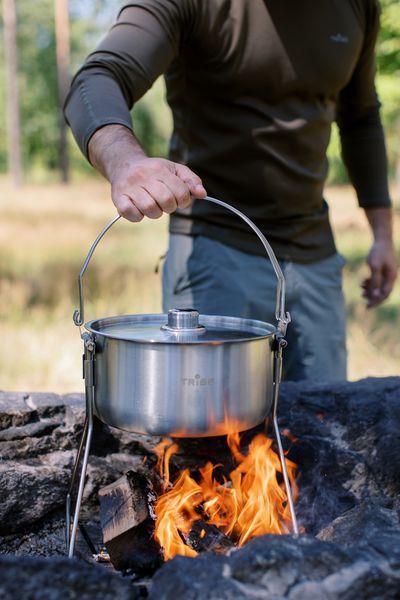 Котелок Tribe Fire Pot 5,4 л стальной T-FH-0006-metal T-FH-0006-metal фото