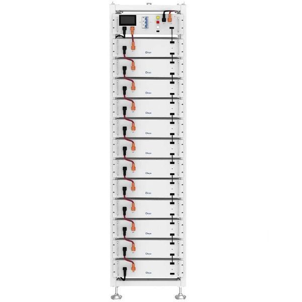 Комплект: Гібридний високовольтний інвертор Deye SUN-20K-SG01HP3-EU-AM2 20 кВт 3 фази + Система зберігання енергії на 12 акумуляторів Deye BOS-G Pack5.1 + блок керування Deye BOS-G-PDU-2 + Щит захисту по змінному струму ETI 3 фази AC IP65 40А крж.021 фото