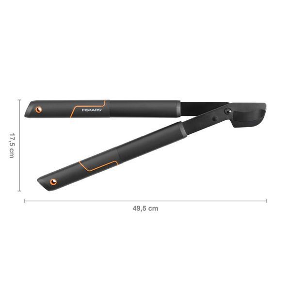 Малый плоскостный сучкорез Fiskars с загнутыми лезвиями SingleStep&trade; (S) L28 112160 (1001432) 1001432 фото
