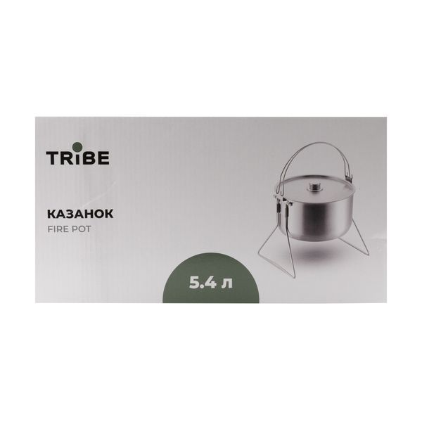 Котелок Tribe Fire Pot 5,4 л стальной T-FH-0006-metal T-FH-0006-metal фото