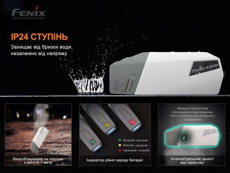Ліхтар ручний з автономним живленням Fenix E-STAR E-STAR фото