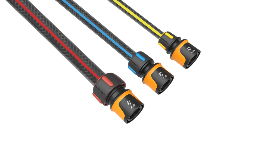 Коннектор Fiskars с автостопом 13-15 мм (1/2-5/8") (1027079) 1027079 фото